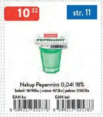 Qanto Nakup Pepermint 18% nabídka