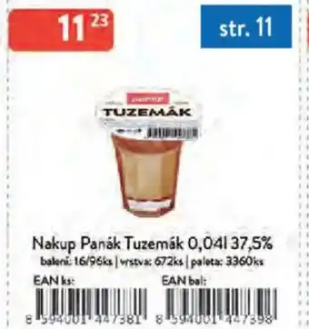Qanto Nakup Panák Tuzemák 37,5% nabídka