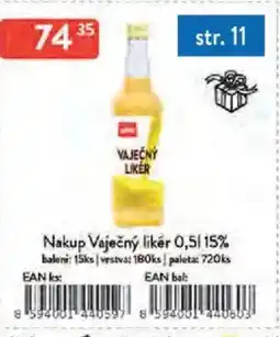 Qanto Nakup Vaječný likér 15% nabídka