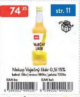 Qanto Nakup Vaječný likér 15% nabídka