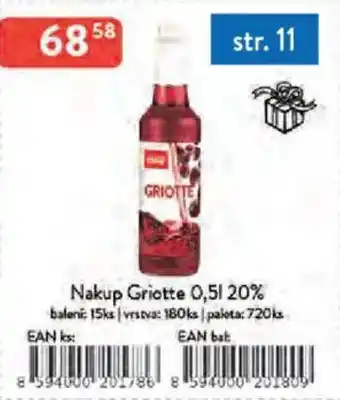 Qanto Nakup Griotte 20% nabídka