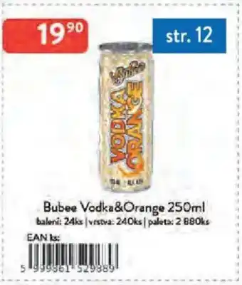 Qanto Bubee Vodka&Orange nabídka
