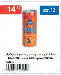 Qanto A-Spritz perlivý vinný nápoj nabídka