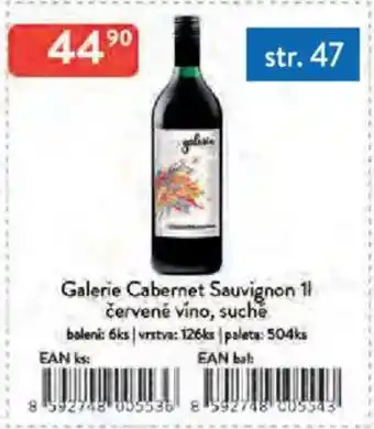 Qanto Galerie Cabernet Sauvignon nabídka