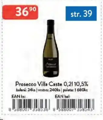 Qanto Prosecco Villa Caste 10,5% nabídka