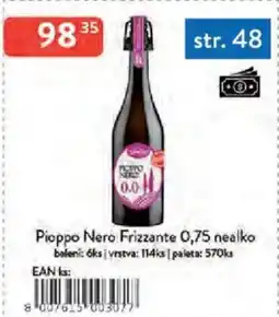 Qanto Pioppo Nero Frizzante nealko nabídka