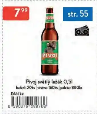 Qanto Pivoj světlý ležák nabídka