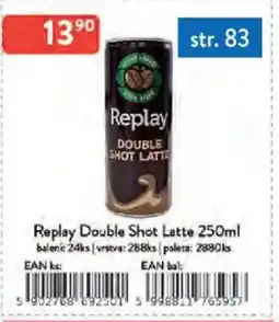 Qanto Replay Double Shot Latte nabídka