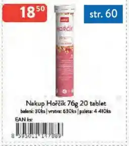 Qanto Nakup Hořčík 20 tablet nabídka