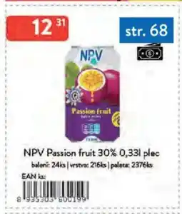 Qanto NPV Passion fruit 30% plec nabídka