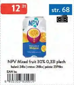 Qanto NPV Mixed fruit 30% plech nabídka