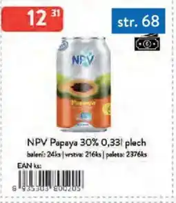 Qanto NPV Papaya 30% plech nabídka