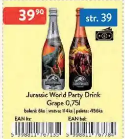 Qanto Jurassic World Party Drink Grape nabídka