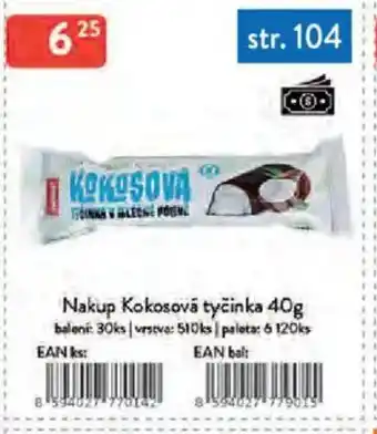 Qanto Nakup Kokosová tyčinka nabídka