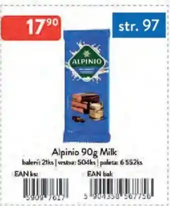 Qanto Alpinio Milk nabídka
