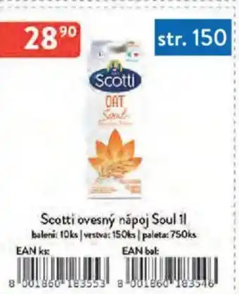 Qanto Scotti ovesný nápoj Soul nabídka