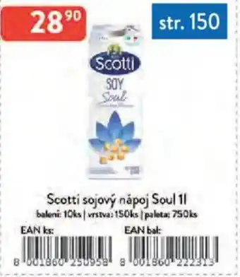 Qanto Scotti sojový nápoj Soul nabídka
