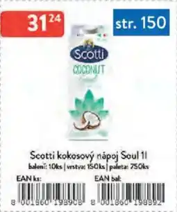 Qanto Scotti kokosový nápoj Soul nabídka