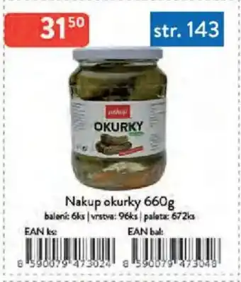 Qanto Nakup okurky nabídka