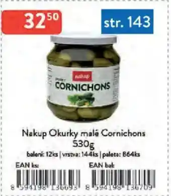 Qanto Nakup Okurky malé Cornichons nabídka