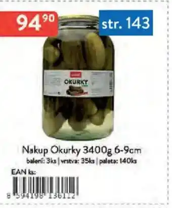 Qanto Nakup Okurky 6-9cm nabídka