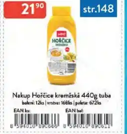 Qanto Nakup Hořčice kremžská tuba nabídka