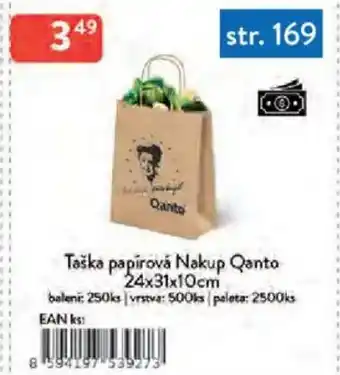 Qanto Taška papírová Nakup Qanto nabídka