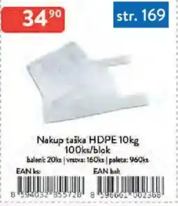Qanto Nakup taška HDPE nabídka