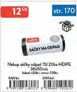 Qanto Nakup sáčky odpad 15 l 20ks HDPE nabídka
