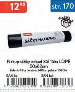 Qanto Nakup sáčky odpad 35 l 15ks LDPE nabídka