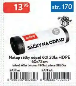 Qanto Nakup sáčky odpad 60 l 20ks HDPE nabídka