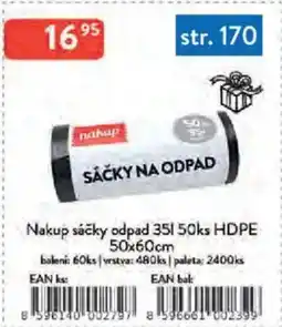 Qanto Nakup sáčky odpad 35 l 50ks HDPE nabídka
