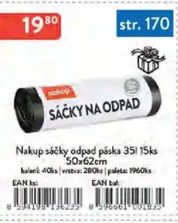 Qanto Nakup sáčky odpad páska 35 l 15ks nabídka