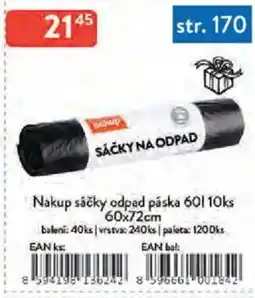 Qanto Nakup sáčky odpad páska 60 l 10ks nabídka