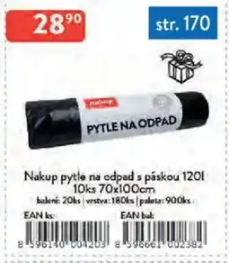 Qanto Nakup pytle na odpad s páskou 120 l 10 ks nabídka