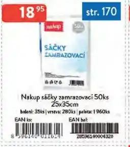 Qanto Nakup sáčky zamrazovací 50ks nabídka