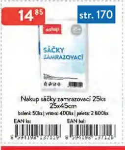 Qanto Nakup sáčky zamrazovací 25ks nabídka