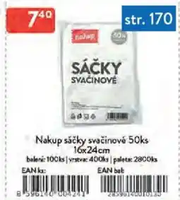 Qanto Nakup sáčky svačinové 50ks nabídka