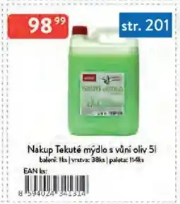 Qanto Nakup Tekuté mýdlo s vůní oliv nabídka