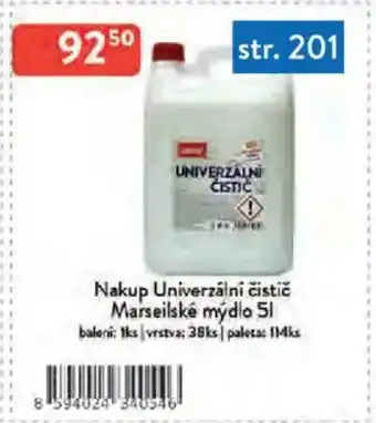 Qanto Nakup Univerzální čistič Marseilské mýdlo nabídka