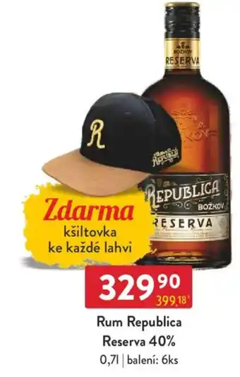 Qanto Rum Republica Reserva 40% nabídka