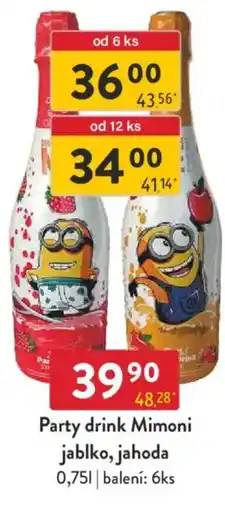 Qanto Party drink Mimoni jablko, jahoda nabídka