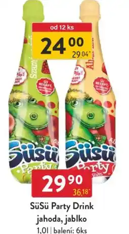 Qanto Süsü Party Drink jahoda, jablko nabídka