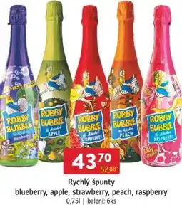 Qanto Rychlý špunty blueberry, apple, strawberry, peach, raspberry nabídka