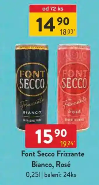 Qanto Font Secco Frizzante Bianco, Rosé nabídka