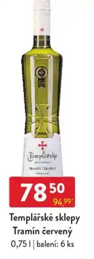 Qanto Templářské sklepy Tramín červený nabídka