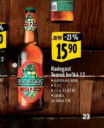 Albert Pivo radegast temně hořká 12 nabídka