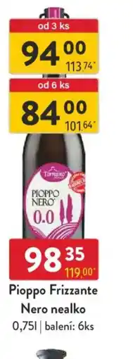 Qanto Pioppo Frizzante Nero nealko nabídka