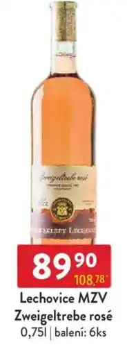 Qanto Lechovice MZV Zweigeltrebe rosé nabídka