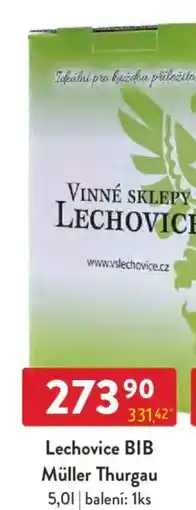 Qanto Lechovice BIB Müller Thurgau nabídka
